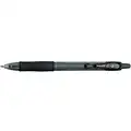 Pilot Rollerball Pen: Black, 1 mm Pen Tip, Retractable, Includes Pen Cushion, Plastic, Clear, 12 PK