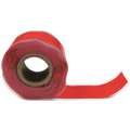 Er Tape 1"W Silicone Rubber Self-Fusing Tape, Red, 144" Length