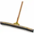 Rubbermaid 24"W Curved Rubber Floor Squeegee With Handle, Black