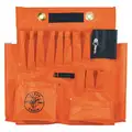 Klein Tools Orange, Tool Apron, Vinyl, Number of Pockets 18