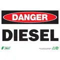 Recycled Polyester Chemical Identification Sign with Danger Header, 7" H x 10" W