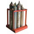 Forklift Cylinder Caddy: 6 Cylinder Capacity, 9 in Tank Dia., 41 in Ht, 34 in Wd