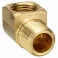 90&deg; Male Elbow, Inverted Flared Fitting, Brass, 3/8" x 3/8"