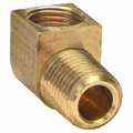 90&deg; Male Elbow, Inverted Flared Fitting, Brass, 5/16" x 1/4"
