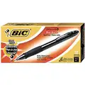 BIC Ballpoint Pens: Black, 1.6 mm Pen Tip, Retractable, Includes Pen Cushion, Plastic, 12 PK