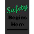 Safety Logo Entrance Mat,Dark