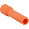 Plug: PBT, Tube Stem, For 1/4 in Tube OD, Orange, 35 mm Overall Lg
