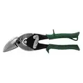 Midwest Snips Aviation Snip, Right, Straight, 9-3/4"Overall Length, 22 ga Maximum Sheet Thickness