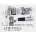 Inswing Slide Latch Door Hardware for Phenolic Partition, 3-1/4"H x 3-1/4"W x 5-1/2" Thickness