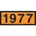 Non-Flammable Gas 4 Digit Placard 1977 Removable Vinyl