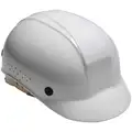 North Safety Bump Cap: Front Brim Head Protection, White, Pinlock, 6-1/2 to 8 Fits Hat Size, Polyethylene