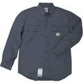 Carhartt Navy Flame-Resistant Collared Shirt, Size: 2XL, Fits Chest Size: 50" to 52", 8.6 cal./cm2 ATPV Ratin