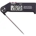 Extech Item Digital Pocket Thermometer, Temp. Range (F) -58 to 572&deg;F, Temp. Range (C) -50 to 300&deg;C