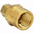 Female Connector: Brass, Compression x FNPTF, 1/4 in Pipe Size, For 3/16 in Tube OD, 10 PK