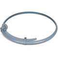 Drum Locking Ring: For 55 gal Drum Capacity, Lever Lock, Haz Material Drums, Gray