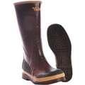 Viking Rubber Boot, Unisex, 12, Knee, Plain Toe Type, Nitrile Butadiene Rubber, Rubber, Brown, 1 PR