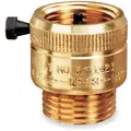 Vacuum Breaker: 3/4 in Size, GHT Connection, Brass, 1 3/8 in Wd