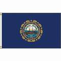 Nylglo State Flag: 4 ft. H, 6 ft. W, 25 ft. Min. Flagpole H, Indoor/Outdoor, New Hampshire