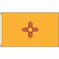 Nylglo State Flag: 4 ft. H, 6 ft. W, 25 ft. Min. Flagpole H, Indoor/Outdoor, New Mexico