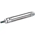 1 1/16" Air Cylinder Bore Dia. with 3" Stroke Stainless Steel , Nose Mounted Air Cylinder