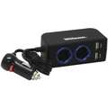 USB Adapter, 2 Outlet, 13in.Wx8in.Dx6in.H