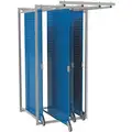Treston Steel Pegboard Floor Rack with 220 lb. Load Capacity, 83-5/8"H x 40-3/8"W, Blue, 1 EA