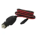 Power Cord, CB Cord Cable Type, 6 ft. Cable Length, Black; Red, PVC Jacket Material