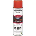 Rust-Oleum Precision Line Marking Paint: Inverted Paint Dispensing, Fluorescent Red, 20 oz., 5 min