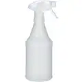 Ability One Trigger Spray Bottle, 16 oz, White, No Imprinting, Stream Dispensing Type
