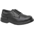Oxford Shoe, 12, Medium, Men's, Black, Plain Toe Type, 1 PR