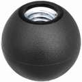 Ball Knob, Steel, Zinc Plated, 3/8-16 Thread Size, 0.75 Base Dia. (In.), 1.25" Length