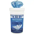 Scrubs 6" x 8" Unscented Fragrance Hand Sanitizer Wipes, 85 Wipes per Container, 1 EA