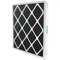 Odor Removal Pleated Air Filter, 16x25x2, Impregnated Carbon