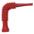 Funnel King Flexible Pouring Spout, Polyethylene, 3-1/2 oz. Total Capacity, 1-1/2" Height, 10-1/2" Length