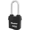 Master Lock Lockout Padlock, Black, Lockout Padlock Key Type: Alike, 2-1/2", Laminated Steel Body Material