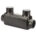 Polaris 5.83"L 2-Port Insulated Multitap Connector, Double-Sided Entry, T, 600 kcmil Max. Conductor Size