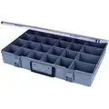 Compartment Box, Gray, 3" H x 13" L x 18-1/2" W, 1EA