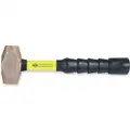 Nupla Nonsparking Sledge Hammer, 2-1/2 lb. Head Weight, 1-1/2" Head Width, 12" Overall Length