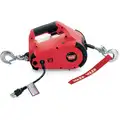 115VAC Lifting, Pulling Portable Electric Winch with 8.0 fpm and 1000 lb. 1st Layer Load Capacity