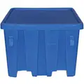 Ship Shape Bulk Container: 27.5 cu ft., 45 in x 45 in x 33 in, Includes Lid, 2-Way Entry, Stackable