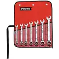 Proto Ratcheting Combination Wrench Set, Metric, Number of Pieces: 7, Number of Points: 12