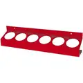 Red Steel Chemical Caddy, Fits 6 Cans