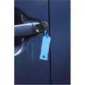 Plastic Lock Key Tag, Blue