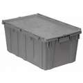 Buckhorn Attached Lid Container, Gray, 12-1/2"H x 27"L x 16-15/16"W, 1EA