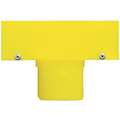 Mr. Chain Sign Adapter, HDPE, Yellow, 2In, PK6