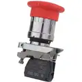 Schneider Electric Emergency Stop Push Button, Type of Operator: 40mm Mushroom Head, Size: 22mm, Action: Maintained Pus