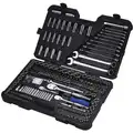 Westward Master Tool Set: 204 Total Pcs, Drivers and Bits/Miscellaneous Tools/Wrenches, Metric/SAE