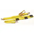 Tie Down Strap, 10 ft.L x 2"W, 3300 lb. Load Limit, Adjustment: Ratchet