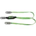 Stretchable Shock-Absorbing Lanyard, Number of Legs: 2, Working Length: 4 ft.