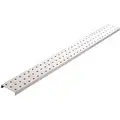 Alligatorboard Steel Pegboard Strip with 90 lb. Load Capacity, 3"H x 32"W, White, 2 PK